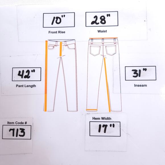 L & B Flare Casual Denim Medium Wash Jeans Womens Size 8 Blue - Picture 8 of 8